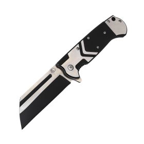 3-75-spring-assisted-knife (Option: Black and Silver Handle)