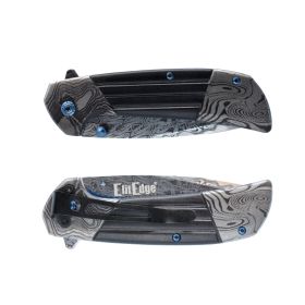 7-75-titanium-damascus-folding-knife (Option: blue)