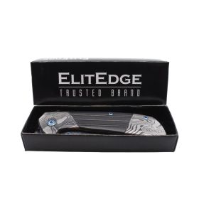 7-75-titanium-damascus-folding-knife (Option: Gold)