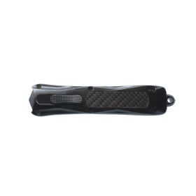 carbon-fiber-automatic-otf-knife-w-belt-clip (Option: Dagger Blade)