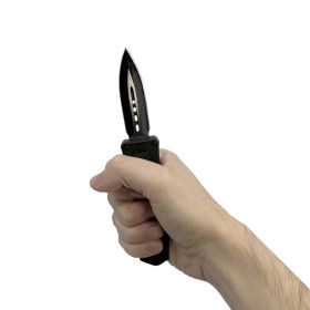 4-5-dagger-blade-otf-knife-w-clip (Option: Green)