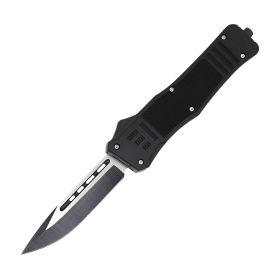 3-5-otf-automatic-knife-w-drop-point-blade (Option: Black)