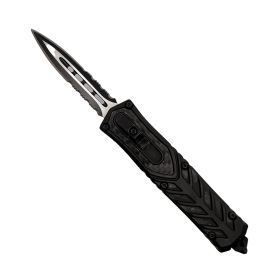 automatic-otf-double-edge-knife (Option: Serrated)