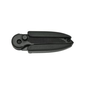 elitedge-black-handle-spring-assisted-knife (Option: Silver)