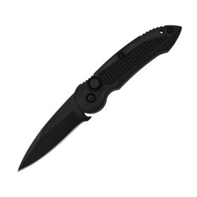 elitedge-black-handle-spring-assisted-knife (Option: Black)