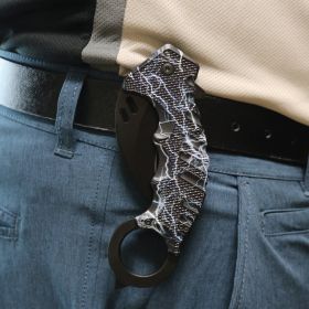 wholesale-elitedge-karambit (Option: Red Spider Web)