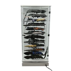 streetwise-2-sided-24-count-knife-led-rotating-display (Option: 24 Knife Display)