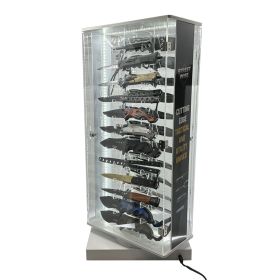 streetwise-2-sided-24-count-knife-led-rotating-display (Option: Deluxe 24 Knife Display)