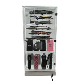 streetwise-2-sided-rotating-led-display-with-12-standard-knives-and-16-stun-guns (Option: 12 Standard Knives and 16 Stun Guns)
