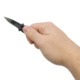 3-75-mini-butterfly-knife-with-keychain (Option: Silver)
