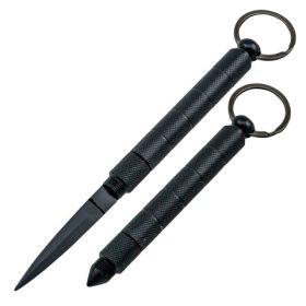 kubotan-keychain-hidden-knife (Option: Black)