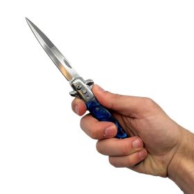 elitedge-automatic-knife (Option: Black Marble)